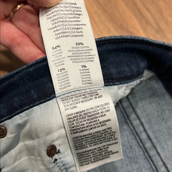 Mother The Insider Crop Step Fray Jeans in Movin On Up Size 31 - Picture 5 of 16